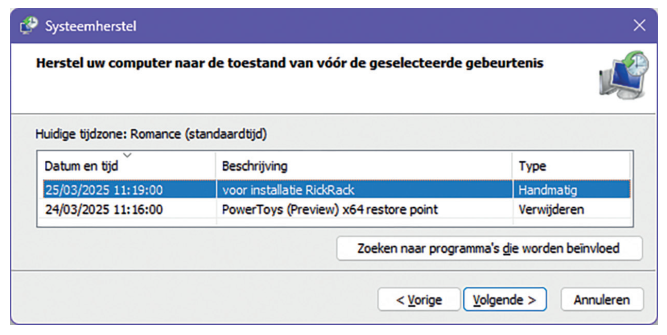 05 System recovery point 2