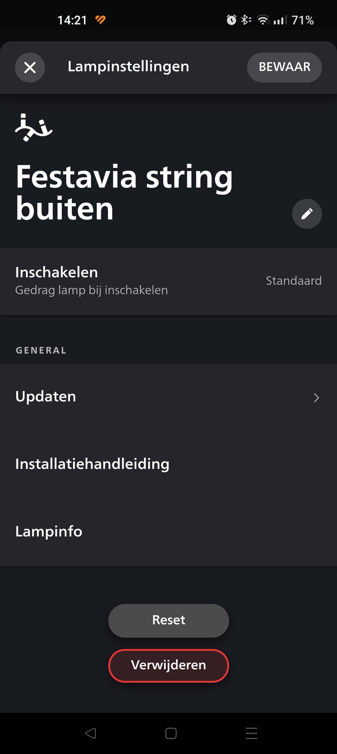 Philips Hue Festavia app buiten online