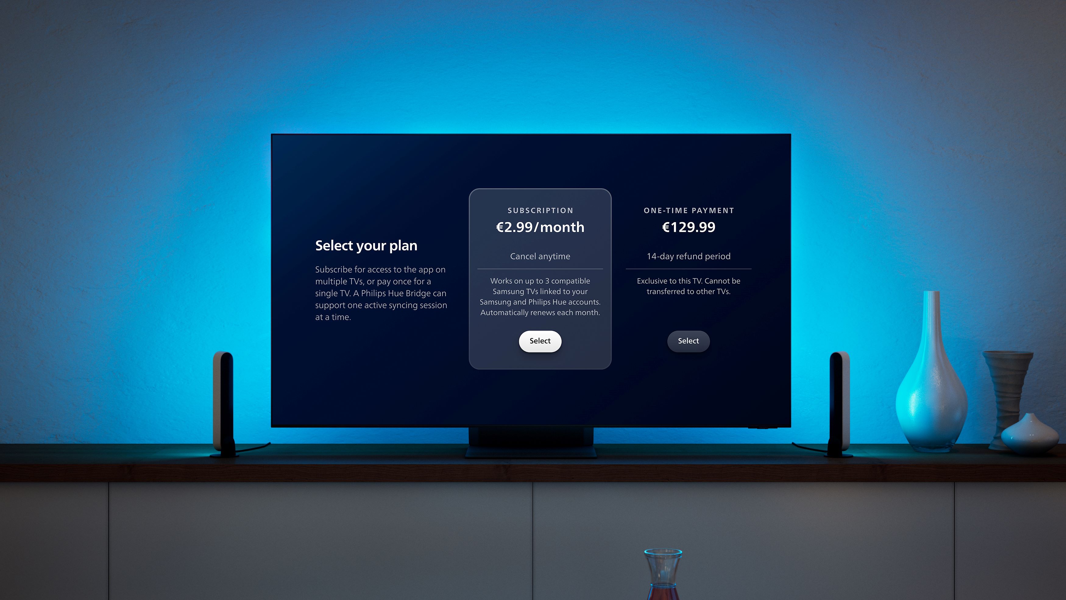 Philips Hue Sync TV app abonnement