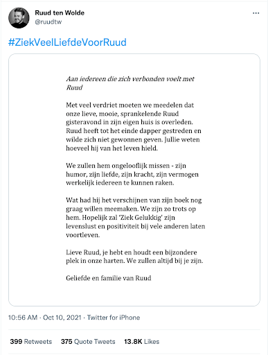 Tweet Ruud ten Wolde