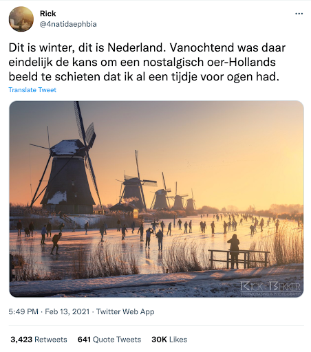 Tweet winters weer