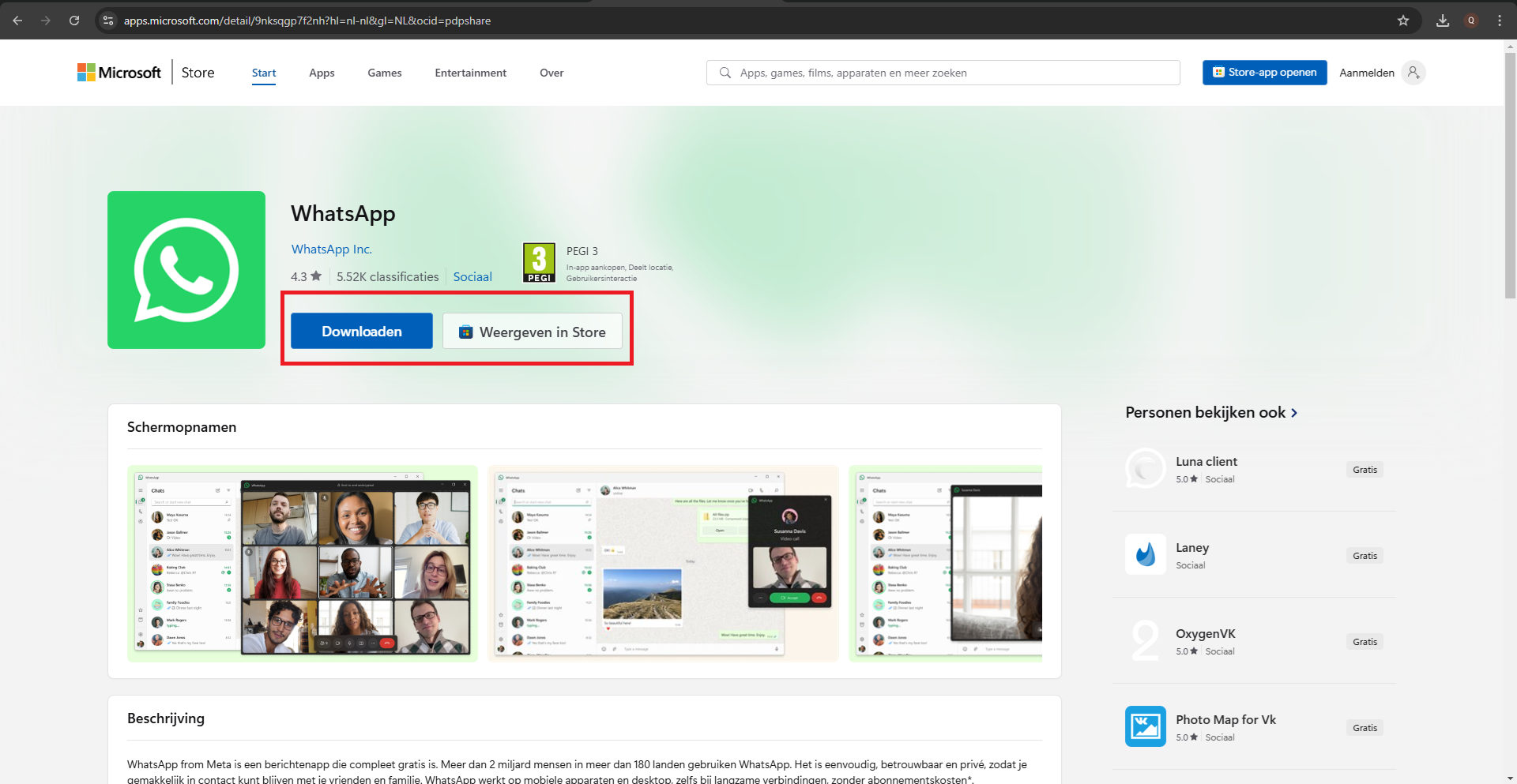 WhatsApp installeren Windows