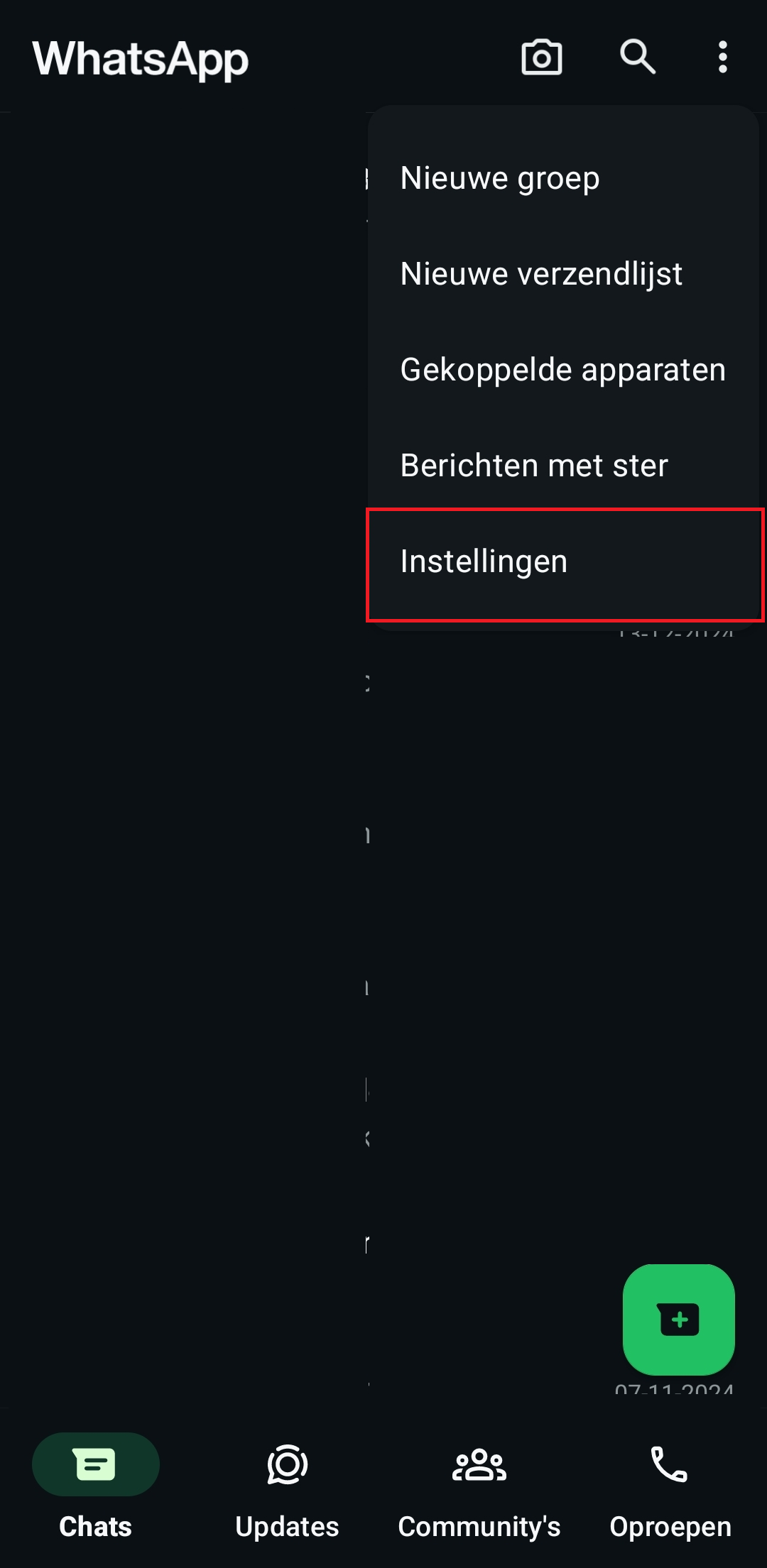 WhatsApp instellingen2