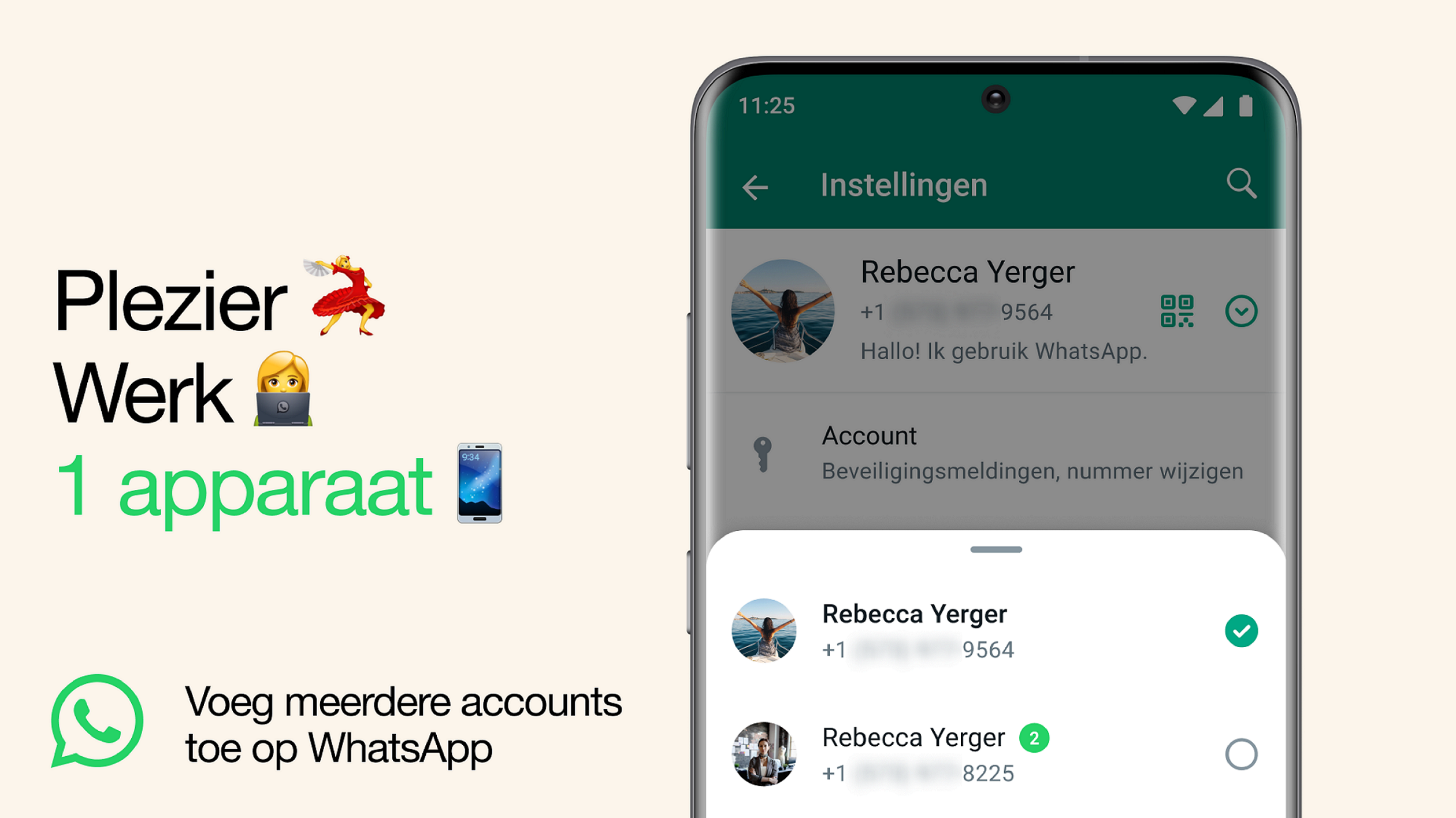 WhatsApp meerdere accounts