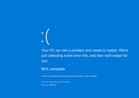 Windows 11 blauw scherm