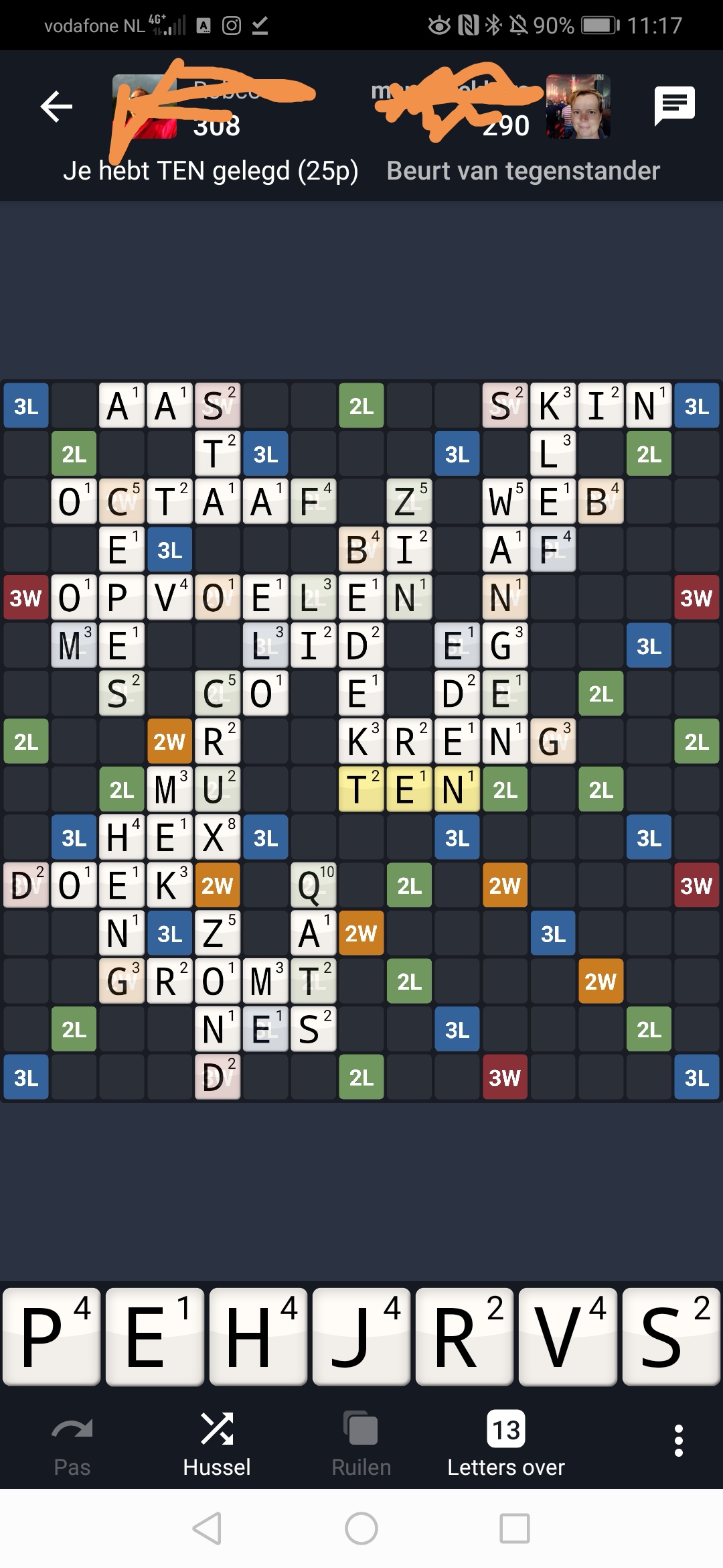 Wordfeud spel